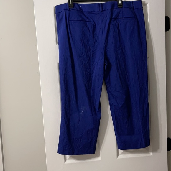 Loft outlet women cropped wide leg pants in blue - Picture 4 of 4